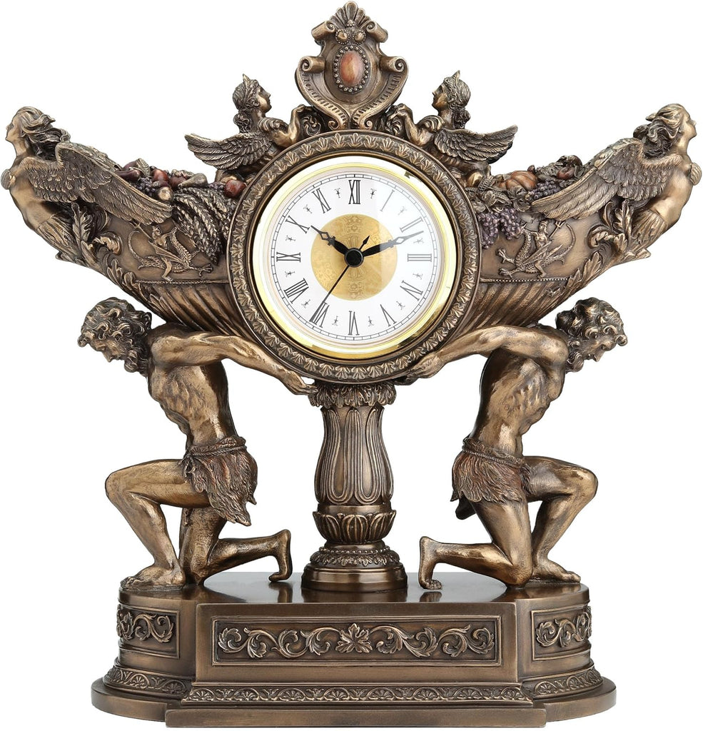 Strong Men Carrying Vessel of Harvest Clock A134-B00CXYF2ZO