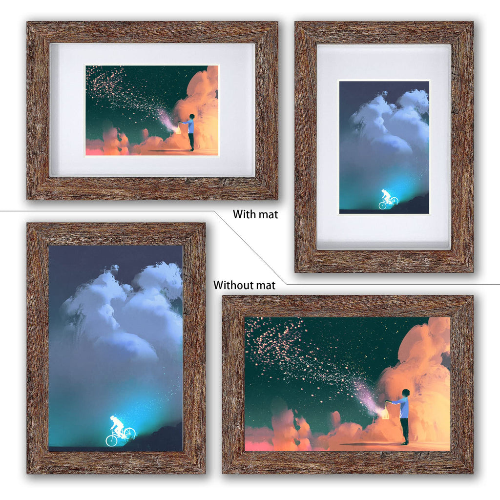 8x10 Shadow Box Picture Frame with Real Tempered Glass