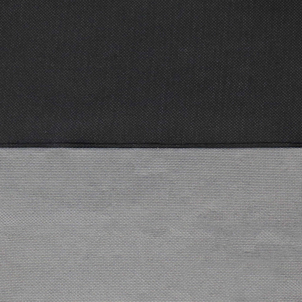Durable Patio Fire Pit Cover, Round, Black & Gray, 48"