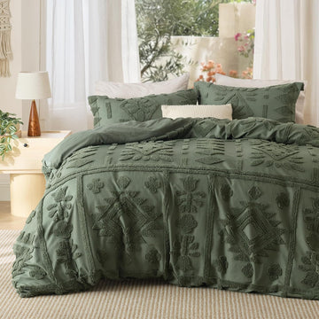 Boho Duvet Cover, Soft & Comfortable Elegant Design Boho Bedding for Decoration, Machine Washable Comforter