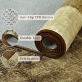 Tepook Modern Area Rug for Living Room, 6x9 Geometric Large Rugs for Bedroom