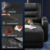 Home Theater Seating Power Recliner Sofa Chair Faux Leather Gaming Couch Living Room Chair with Adjustable Backrest