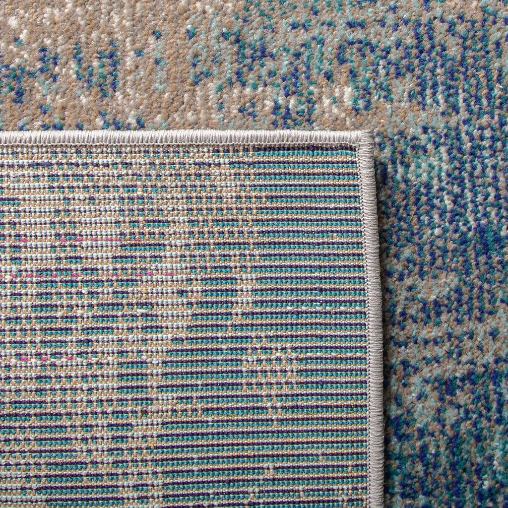 Madison X-Large Area Rug - 12' x 15', Blue & Grey, Modern Boho Abstract Design, Non-Shedding & Easy Care