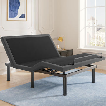 T450 Adjustable Bed Frame Queen with Remote, Ergonomic Adjustable Base with Head & Foot Incline, Zero Gravity