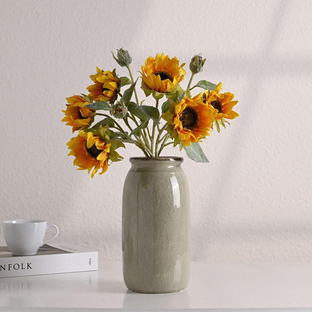 Rustic Large Green Vase