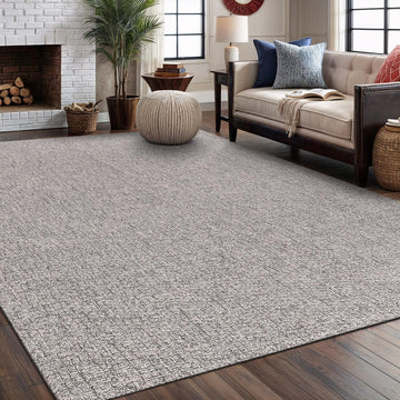 Easy Jute Rug Indoor Outdoor Natural Rugs Solid Fiber Rug Woven Area Rug Boho Easy Clean Inside Carpet Bedroom