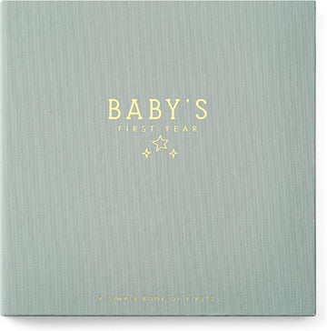 Baby Memory Book - Celestial Skies | Luxury Baby First Year Book & Photo Album | Gender Neutral Keepsake Journal