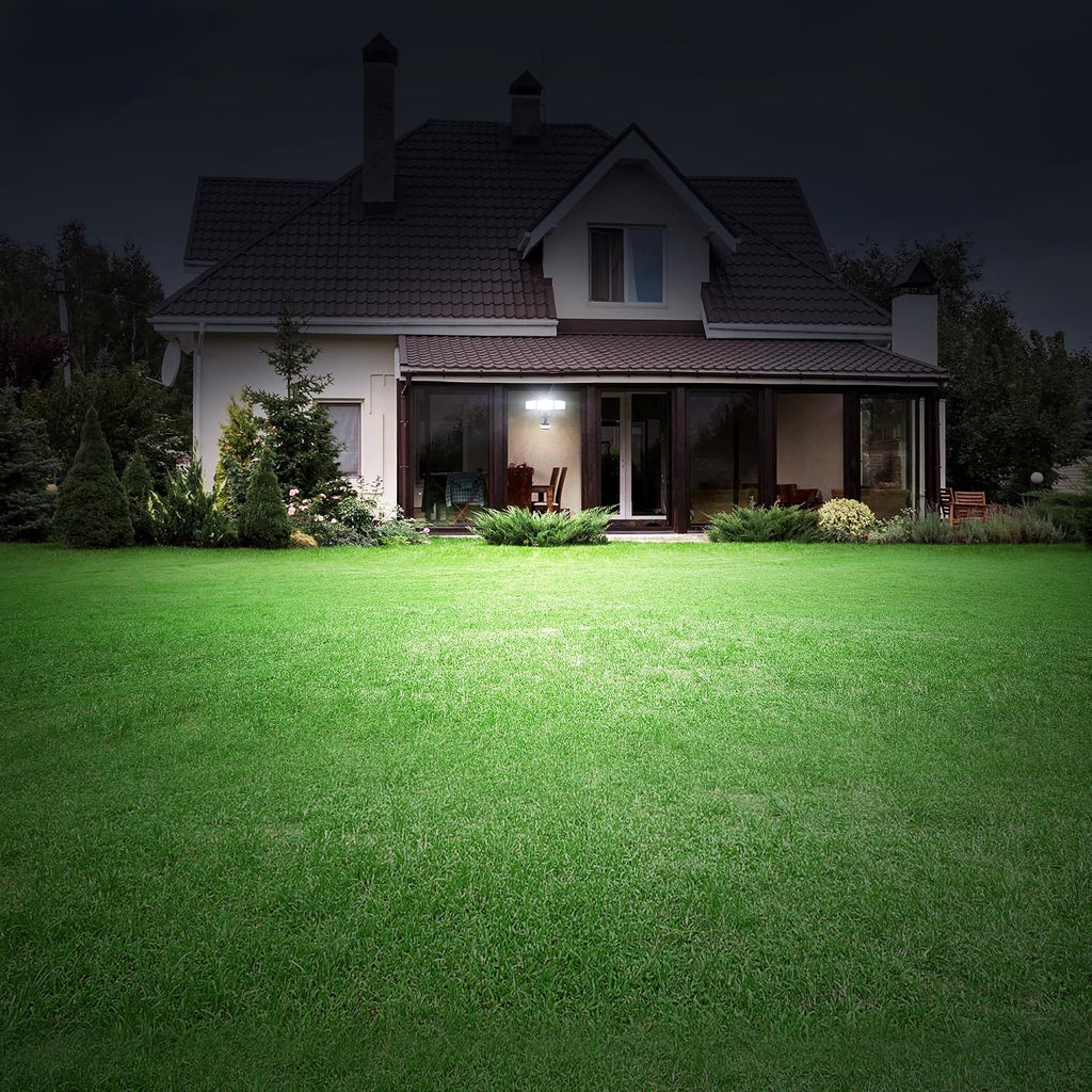 74W 8000 Lumen Motion Sensor Outdoor Lights, 5000K Daylight, IP65 Waterproof Flood Lights Outdoor with Night Light