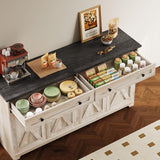 Buffet Cabinet with Storage, Sideboard Storage Cabinet with Drawers, Coffee Bar Cabinet, Kitchen Cabinet with Doors