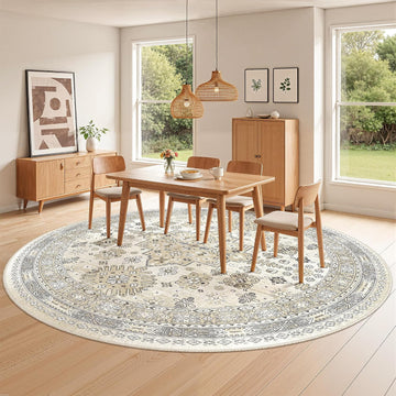 Round Rug 8ft,Circle Rug Table,Beige