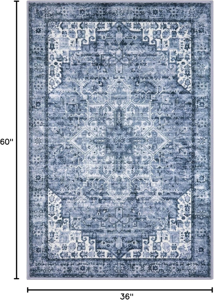 Washable Area Rug Non Slip Door Mat Indoor Bedside
