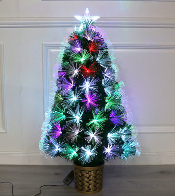 3 Foot Little Tabletop Artificial 7 Colors Changing LED Fiber Optic Christmas Tree Pre-lit (3ft) Product Name