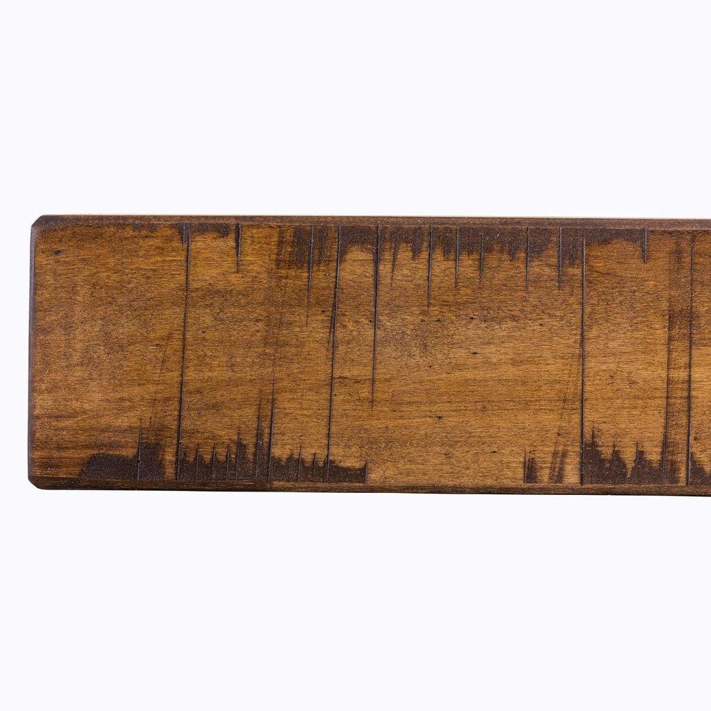 Rustic Mantel Shelf, Aged Oak, 48"