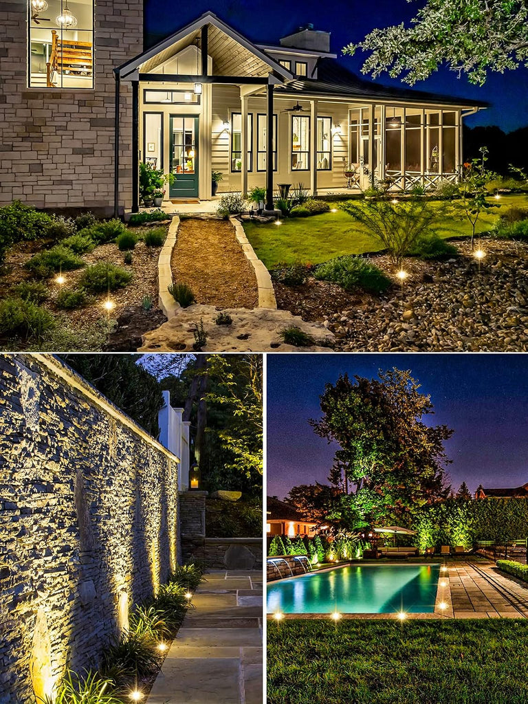 Low Voltage Landscape Lighting LED Well Lights 3W 12V-24V in Ground Light IP67 Waterproof Outdoor Low Voltage