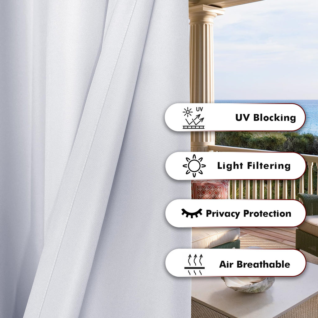 Outdoor Curtains Waterproof Thick Privacy