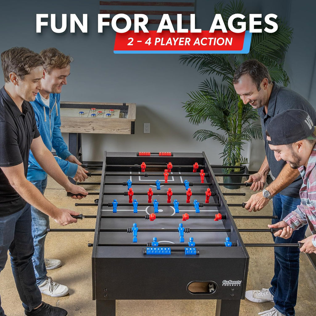 54 Inch Full Foosball Table for Adults - Perfect for Home, Office or Game Room - Choose Color