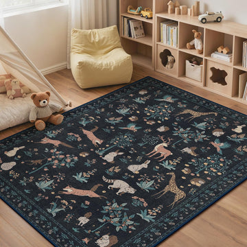 5X7 Area Rug, Washable Animal Non Slip