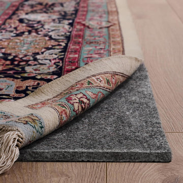 Dual Surface Large Rug Pad - 9' x 12', 1/4" Thick, Felt + Rubber, Non-Slip & Durable Design for Hard Floors & Carpet