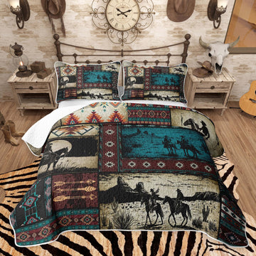 Western Cowboy Southwestern Quilts for Bed