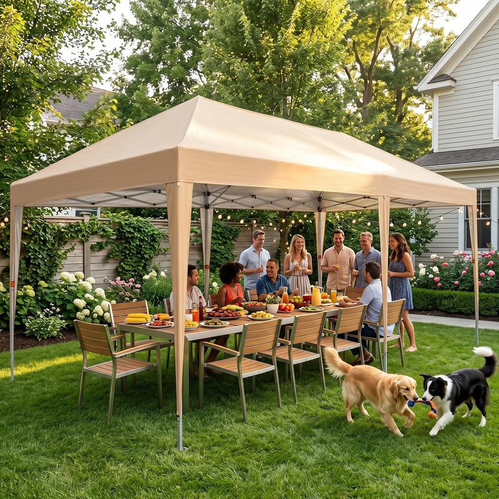 10x20 Pop up Canopy Tent, Easy up Instant Shelter Gazebo Outdoor Canopy, Waterproof Party Tent Weddings
