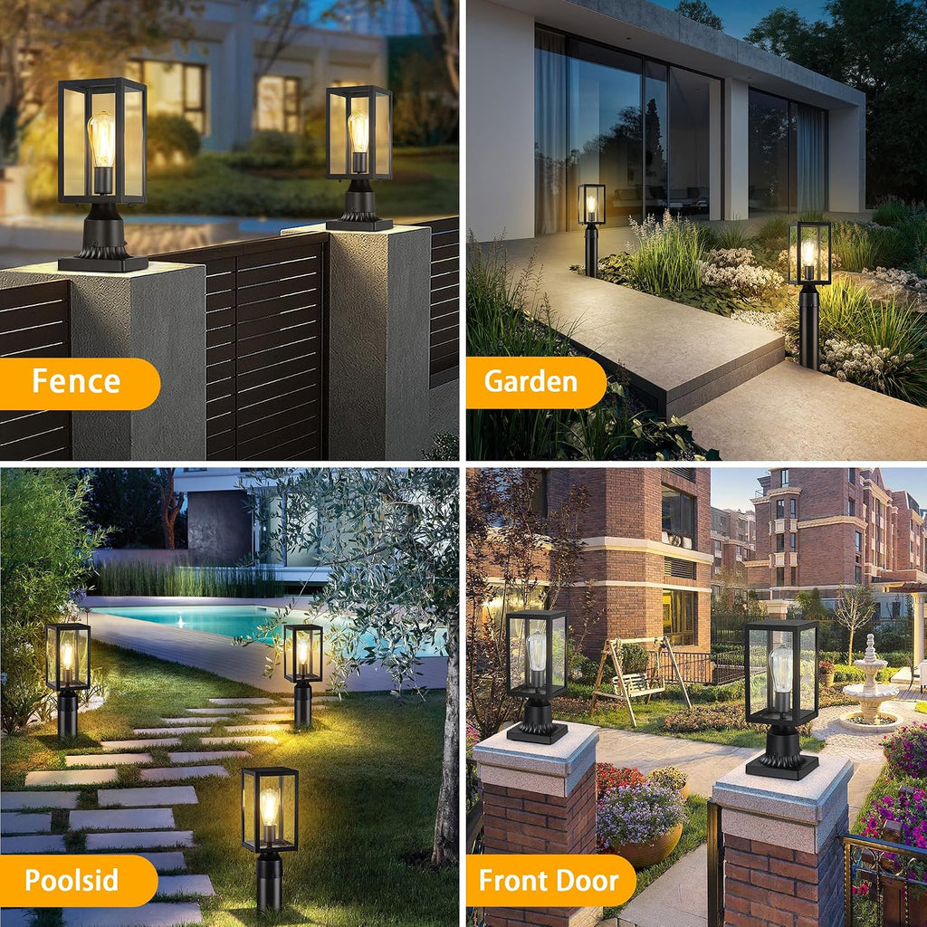 Outdoor Post Lights with Pier Mount Base