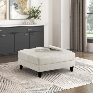 Modern Ottoman, Foot Stools, Living Room Foot Rest, Module for Sectional Sofa, 40" Microfiber Upholstery Square