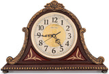 Mantel Clock with Real Wood, 4 Chime Options, Antique Vintage Design
