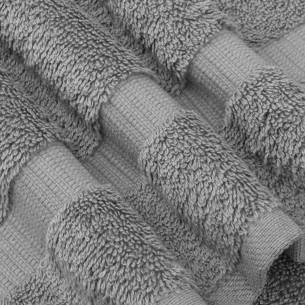 4 Piece Bath Towel Set, 100% Cotton Luxury Turkish Towels , Soft Absorbent Bath Towels, 27 x 54 Inches, Gray