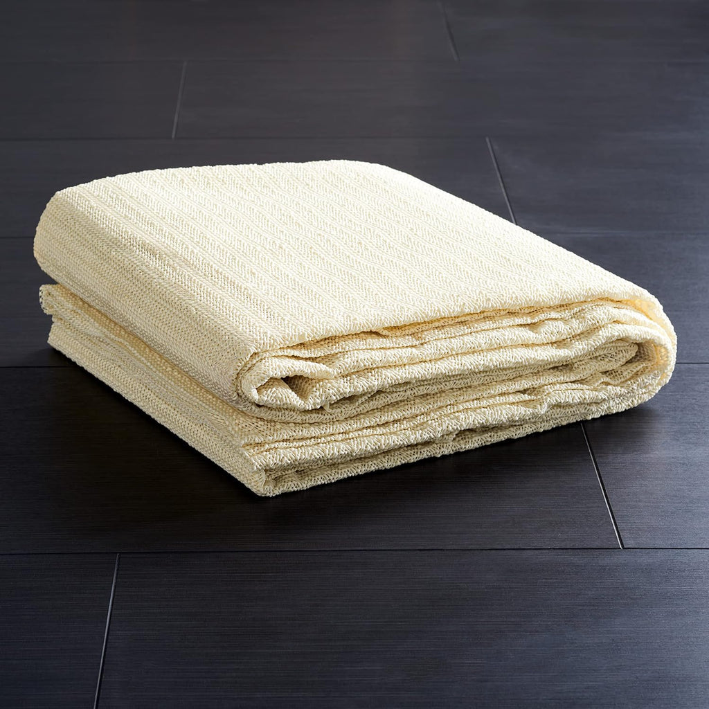 Non Slip Anti Skid Grippy Stay in place Rug Pad Under Carpet, Stable on all Hard Floors (6' Round)