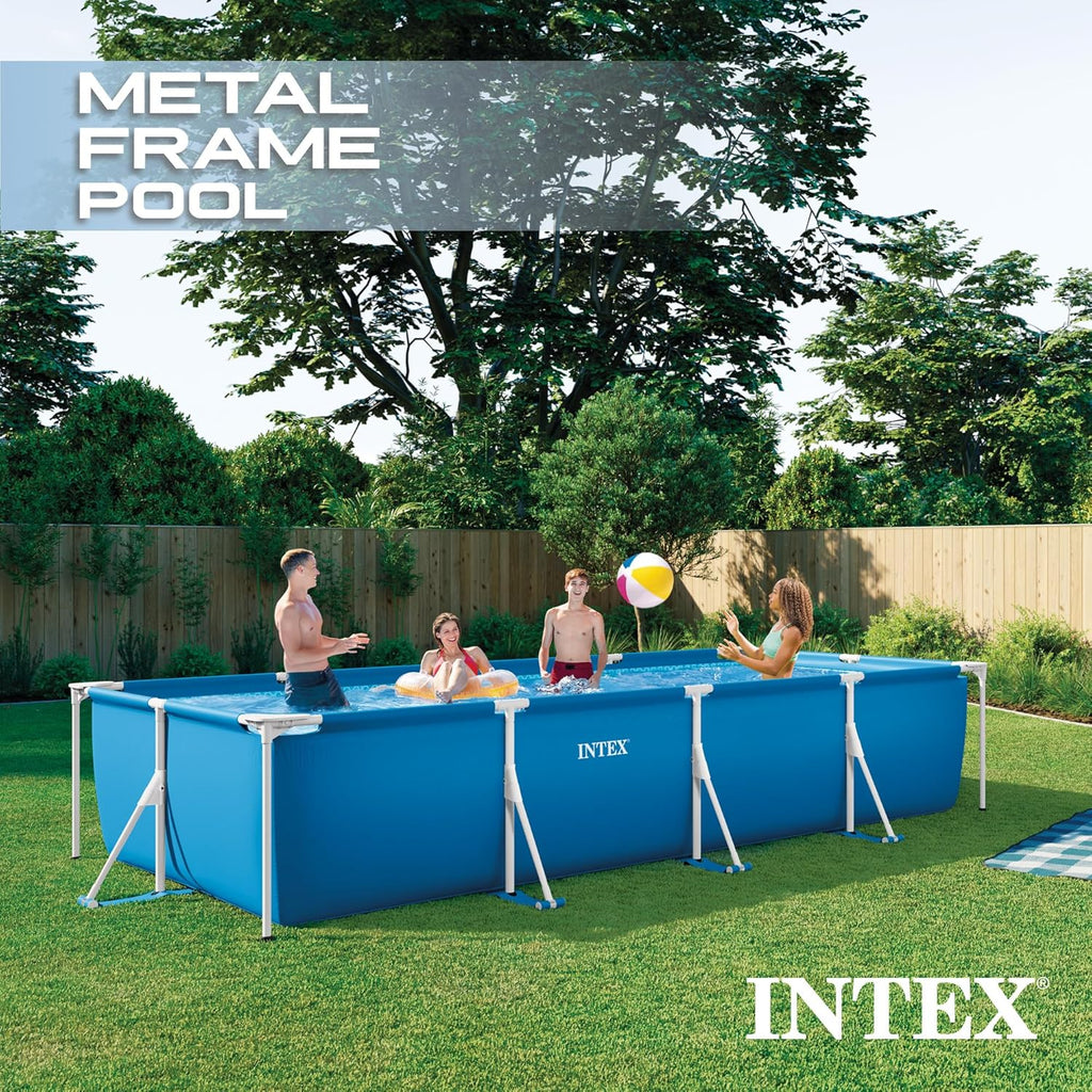 Metal Frame 14ft 9in x 7ft 3in x 33in Above Ground Swimming Pool | 28273EH - Pool Only (Pump Not Included)