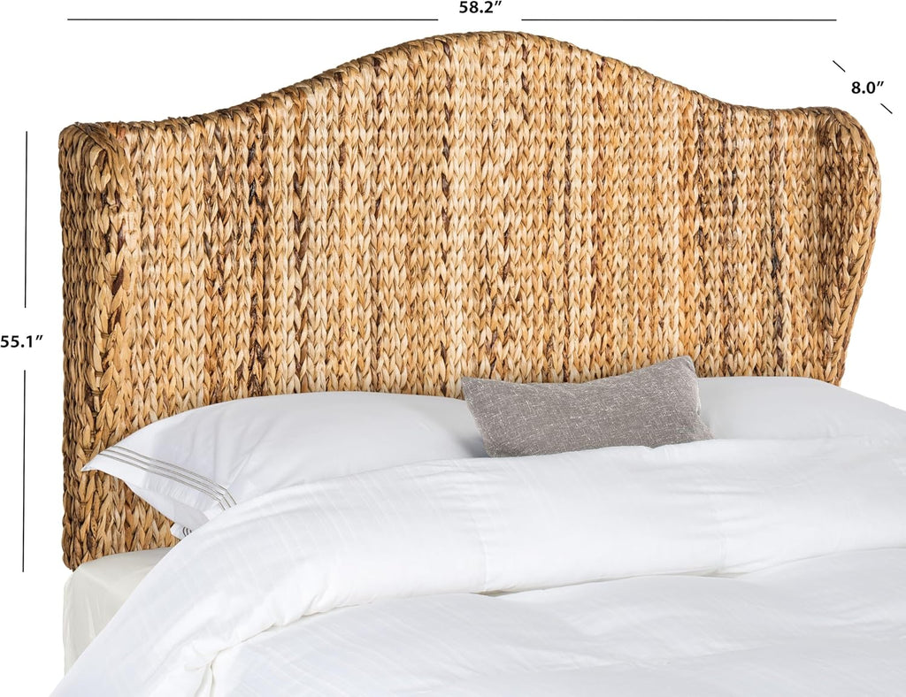 Home Collection Nadine Natural Winged Headboard, King