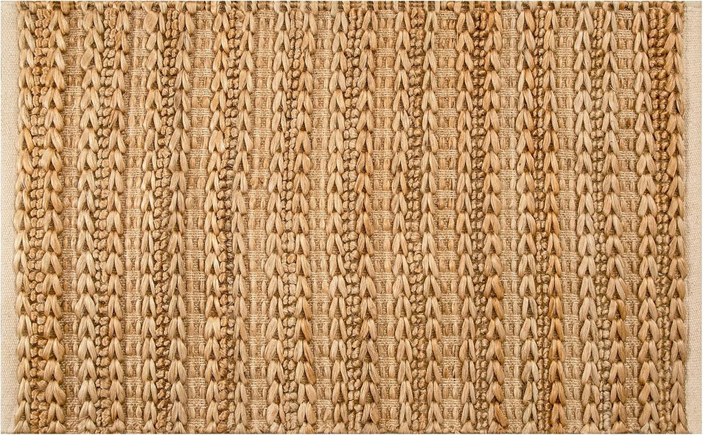 Jute Patsan 24x36 Inches Natural Rug, Farmhouse Neutral Boho Small Doormat Rugs
