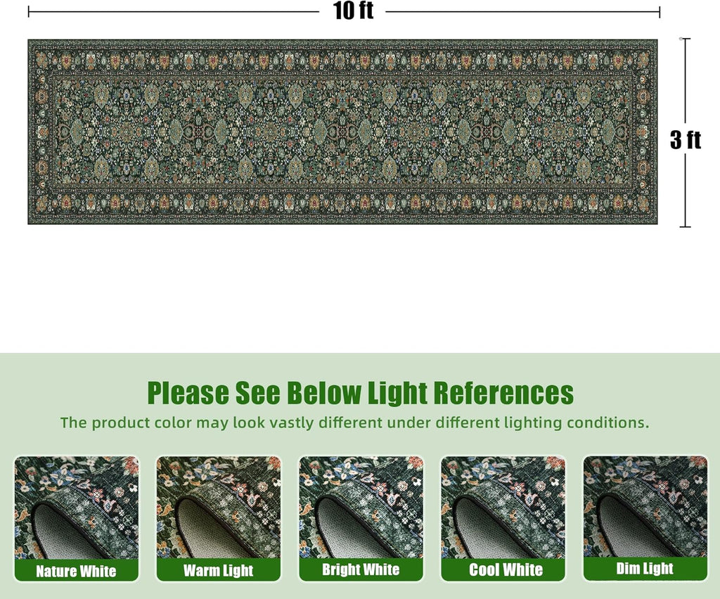 Runner Rugs 2x10 Boho Small Washable Area Rugs
