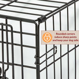 36-Inch LifeStages Crate for Medium-Large Breeds, 41-70 lbs, Double Door Folding Dog Crate with Divider Panel