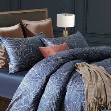 Unique Mid-Century Modern Boho Chic Vintage Retro Mod Print Bedding Egyptian Cotton Duvet Cover Set Minimalist Chic