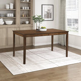 55.5" Dining Table for 4, Modern Rectangular Dining Room Table, Wood Dining Table, Modern Wood Table with Solid Wood