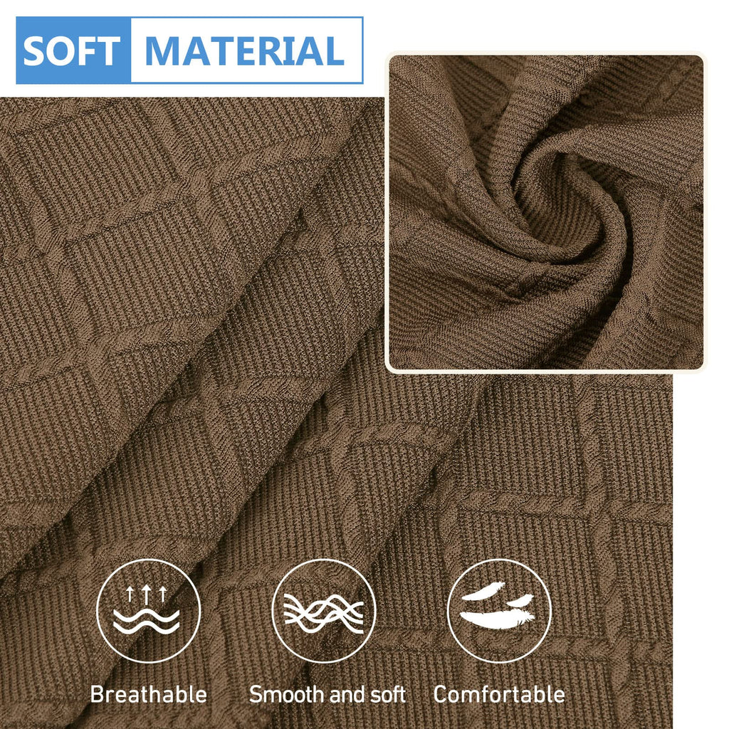 Jacquard Couch Cushion Covers, L Shape Sectional Sofa Slipcovers