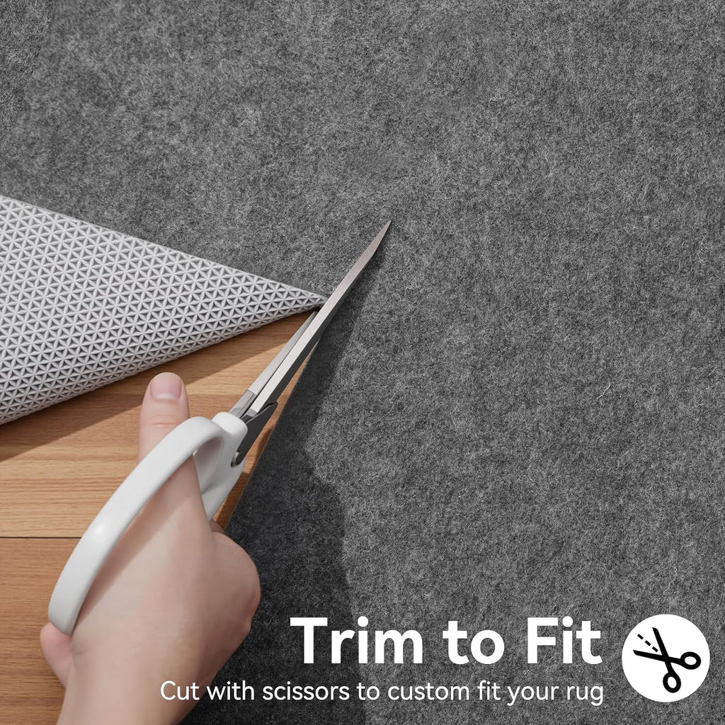 6'x9' Non‐Slip Rug Pad, 1/8" Thick Cushioned - Set of 54