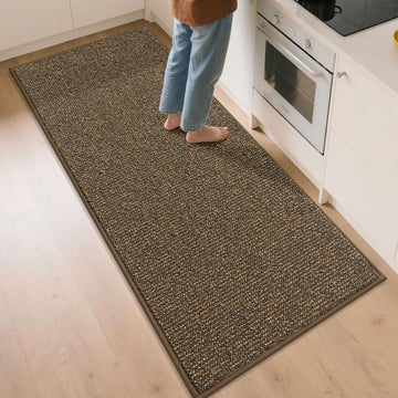 Kitchen Runner Rugs 32"x72", Kitchen Mats for Floor, Brown