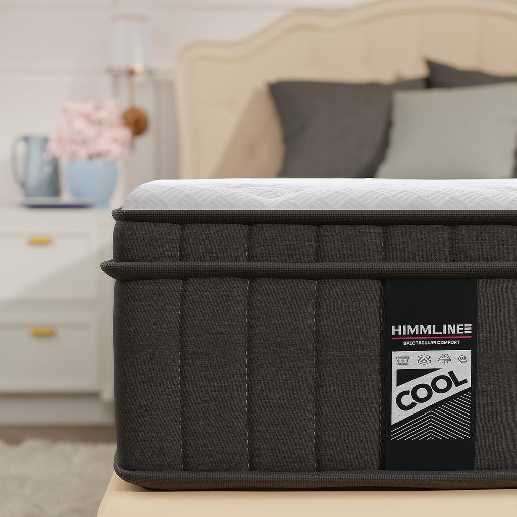 12 Inch Cal King Mattress, Gel Memory Foam Pocket Spring, Medium | Hybrid Bed Mattress in a Box, Cooler Sleep &