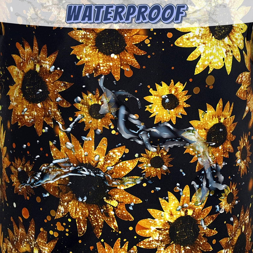 Sunflowers Laundry Basket Oxford Cloth Foldable Hamper 18.9x16.5 Inch