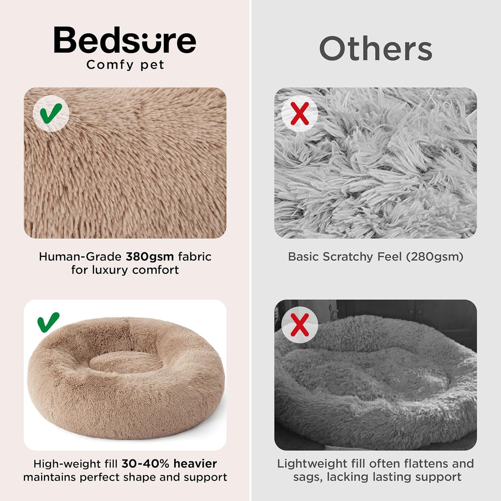 Calming Dog Beds Large Sized Dog - Donut Washable Large Pet Bed