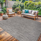 Washable Indoor Outdoor Rug 5x7 Weather Resistant Area Rugs Modern Solid for Porch Deck Balcony Back