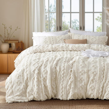 Boho Duvet Cover, Soft & Comfortable Elegant Design Boho Bedding for Decoration, Machine Washable Comforter