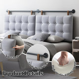 King Headboard Headboards for Adjustable Beds Backboard Wall Mounted Headboard with Gray Button Tufting Hanging Head
