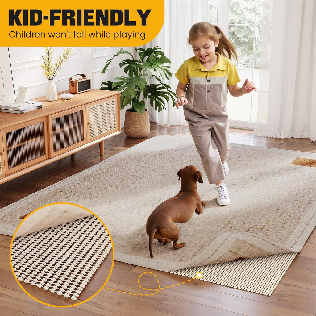 Non-Slip Rug Pad Gripper 8x10 Ft - Set of 80