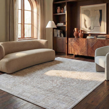 Evoke Area Rug 10x14, X-Large Ivory & Taupe EVK256E