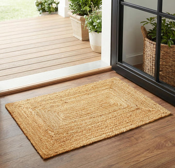 Jute Braided Rug 2x3 Feet - Natural