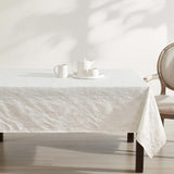 Annaleigh Tablecloth Jacquard Fabric, Wrinkle Resistant for Dining, Holiday, Party, Wedding or Banqu