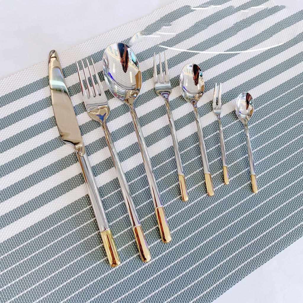 Silverware Set Service for 16, 64-Piece Modern Stainless Steel Flatware Cutlery Set, Dinnerware sets Include Fork